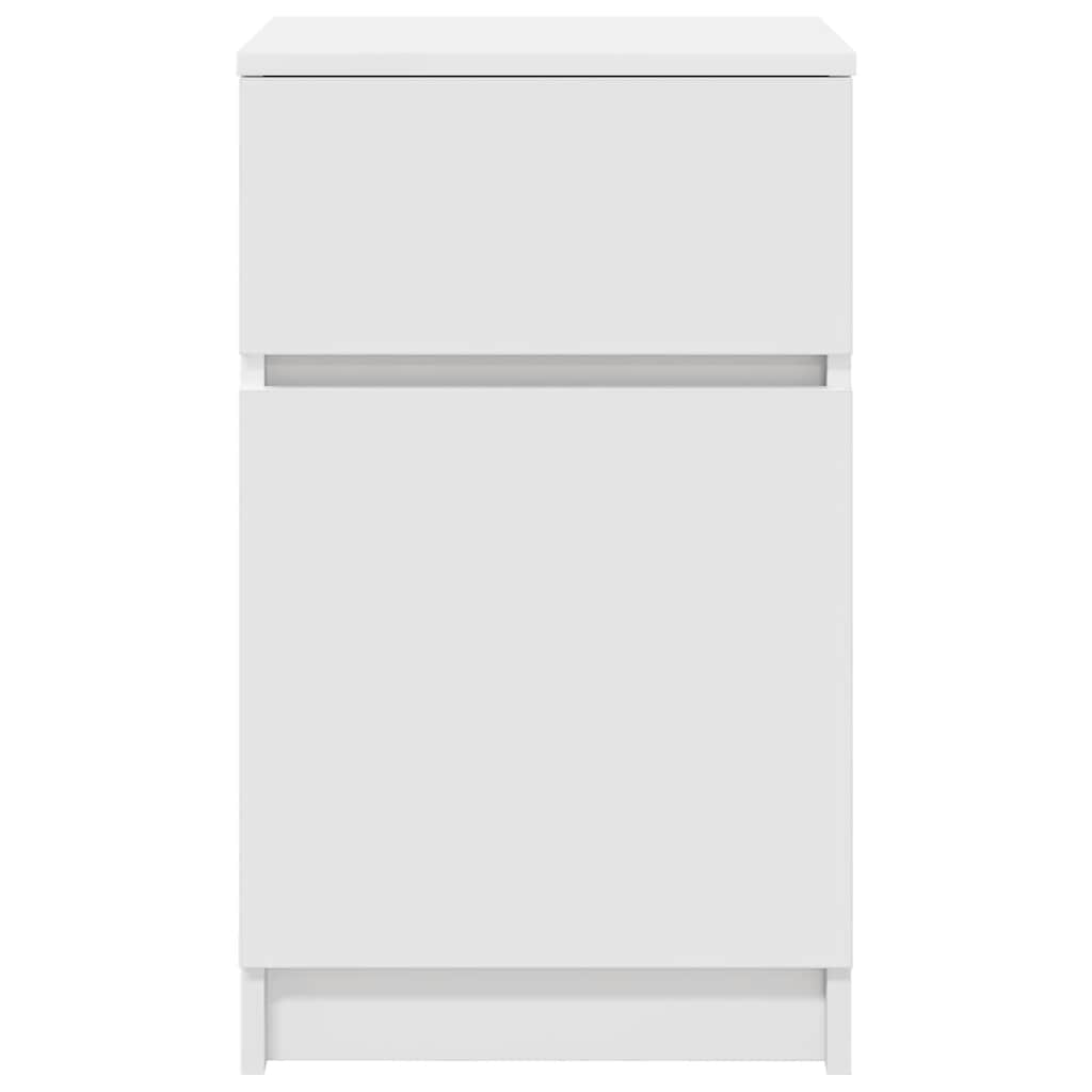 vidaXL Noptiera alb 39x35x65 cm lemn prelucrat vidaXL Noptiera alb 39x35x65 cm lemn prelucrat