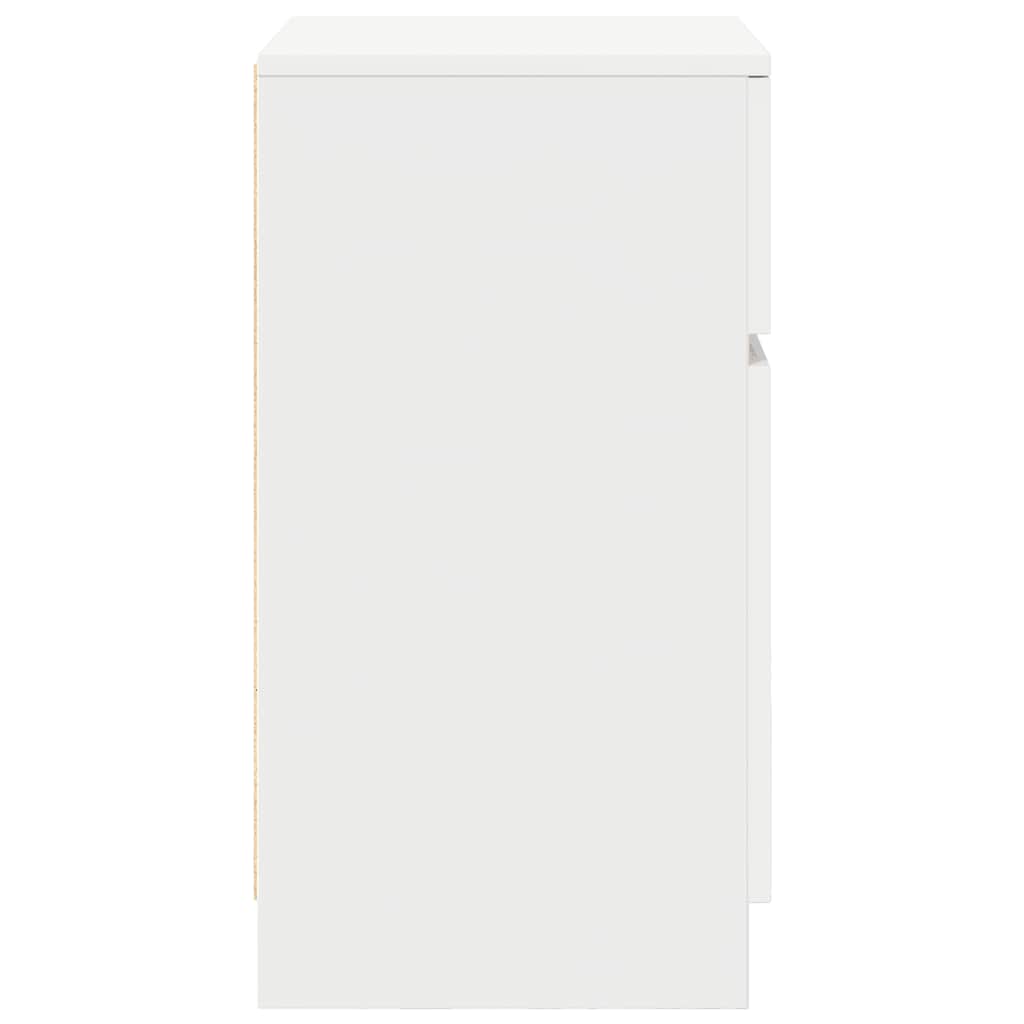 vidaXL Noptiera alb 39x35x65 cm lemn prelucrat vidaXL Noptiera alb 39x35x65 cm lemn prelucrat
