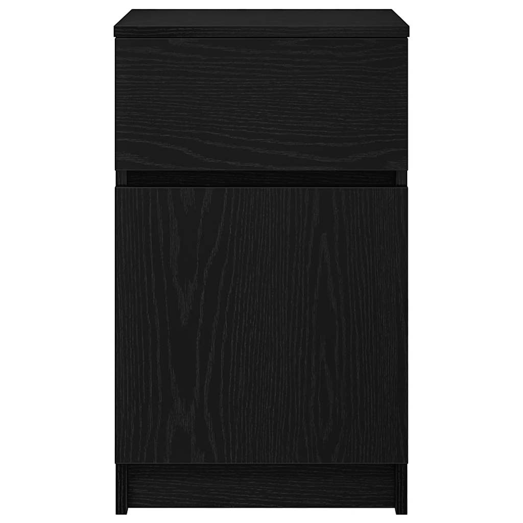 vidaXL Noptieră, negru, 39x35x65 cm, lemn prelucrat