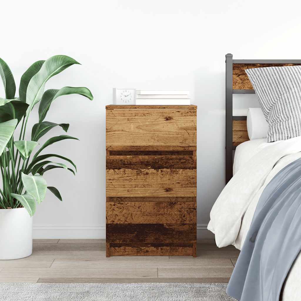 vidaXL Noptiera cu 3 sertare din lemn vechi 39x35x65 cm vidaXL Noptiera cu 3 sertare din lemn vechi 39x35x65 cm