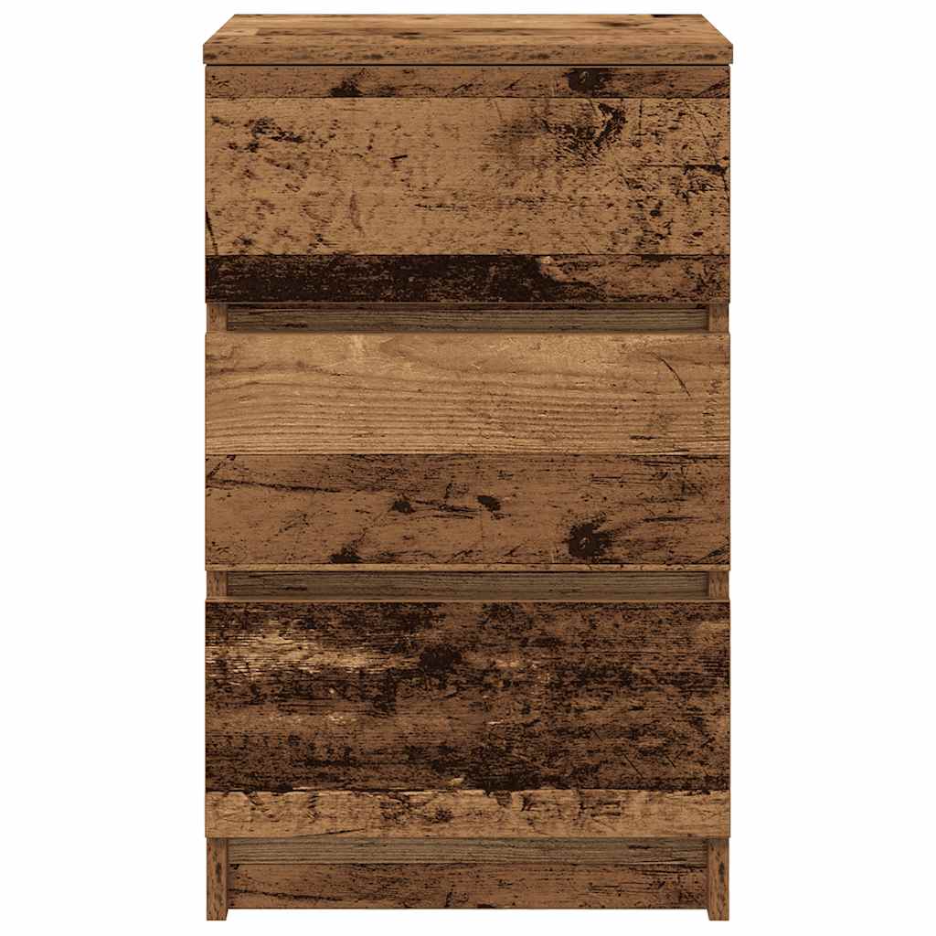 vidaXL Noptiera cu 3 sertare din lemn vechi 39x35x65 cm vidaXL Noptiera cu 3 sertare din lemn vechi 39x35x65 cm