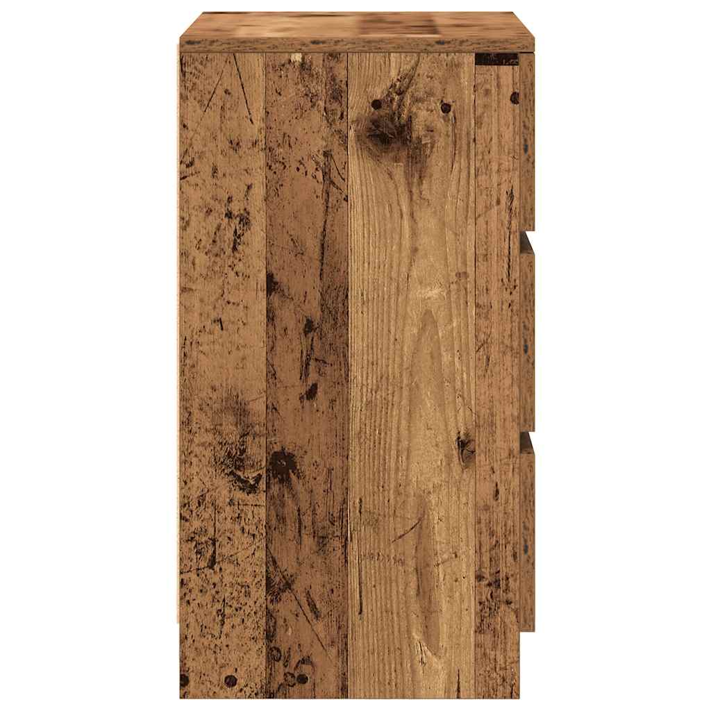 vidaXL Noptiera cu 3 sertare din lemn vechi 39x35x65 cm vidaXL Noptiera cu 3 sertare din lemn vechi 39x35x65 cm