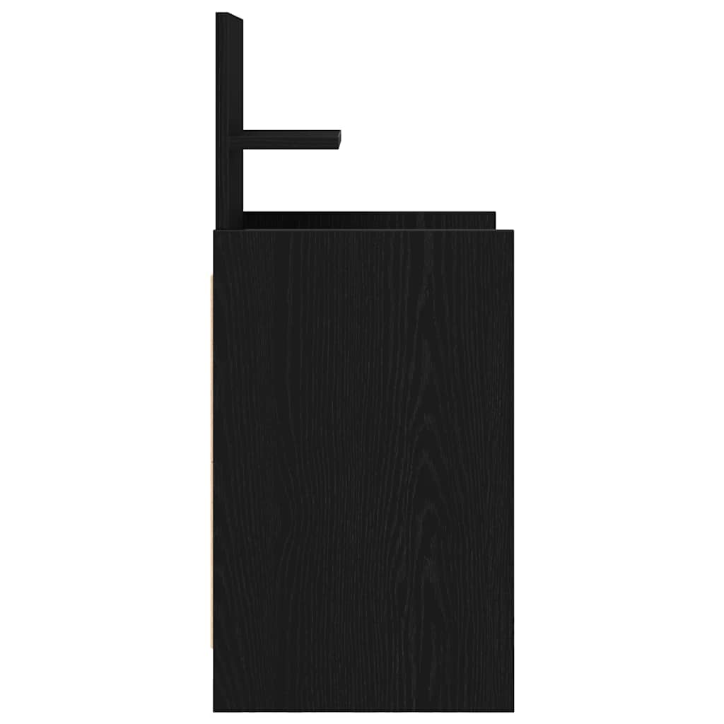 vidaXL Noptiera cu 2 sertare Negru 38x34x80 cm vidaXL Noptiera cu 2 sertare Negru 38x34x80 cm