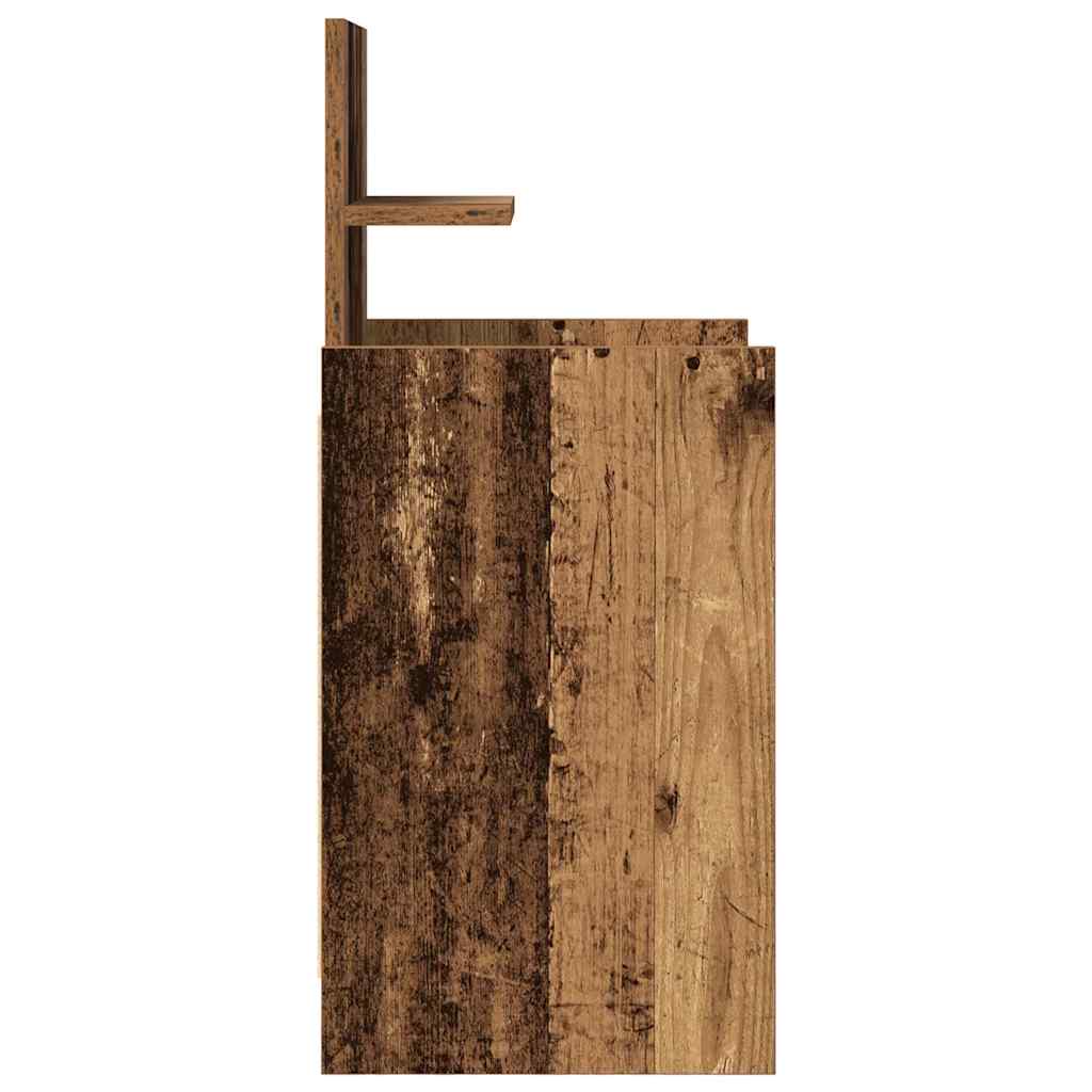 vidaXL Noptiera cu 2 sertare din lemn vechi 38x34x80 cm vidaXL Noptiera cu 2 sertare din lemn vechi 38x34x80 cm
