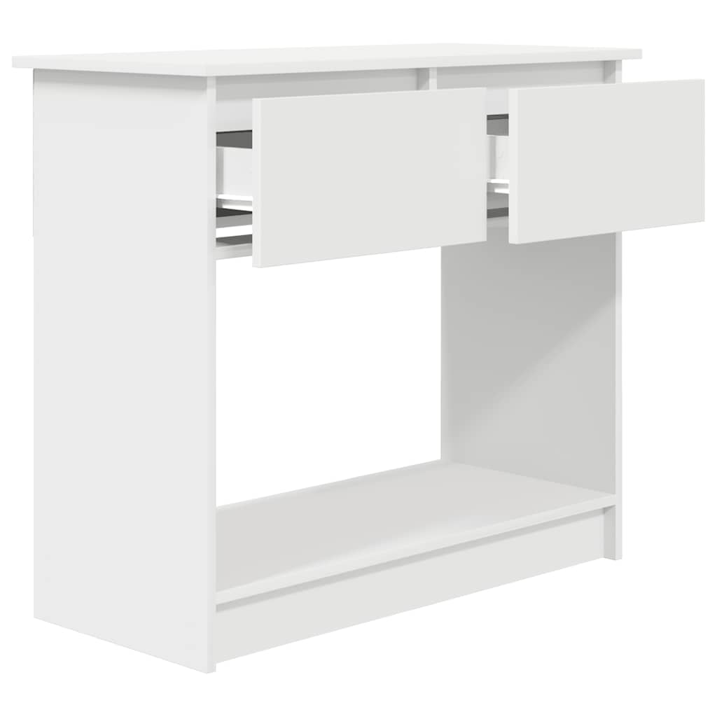 vidaXL Consolă cu sertare alb 85,5x38,5x74,5 cm vidaXL Consolă cu sertare alb 85,5x38,5x74,5 cm