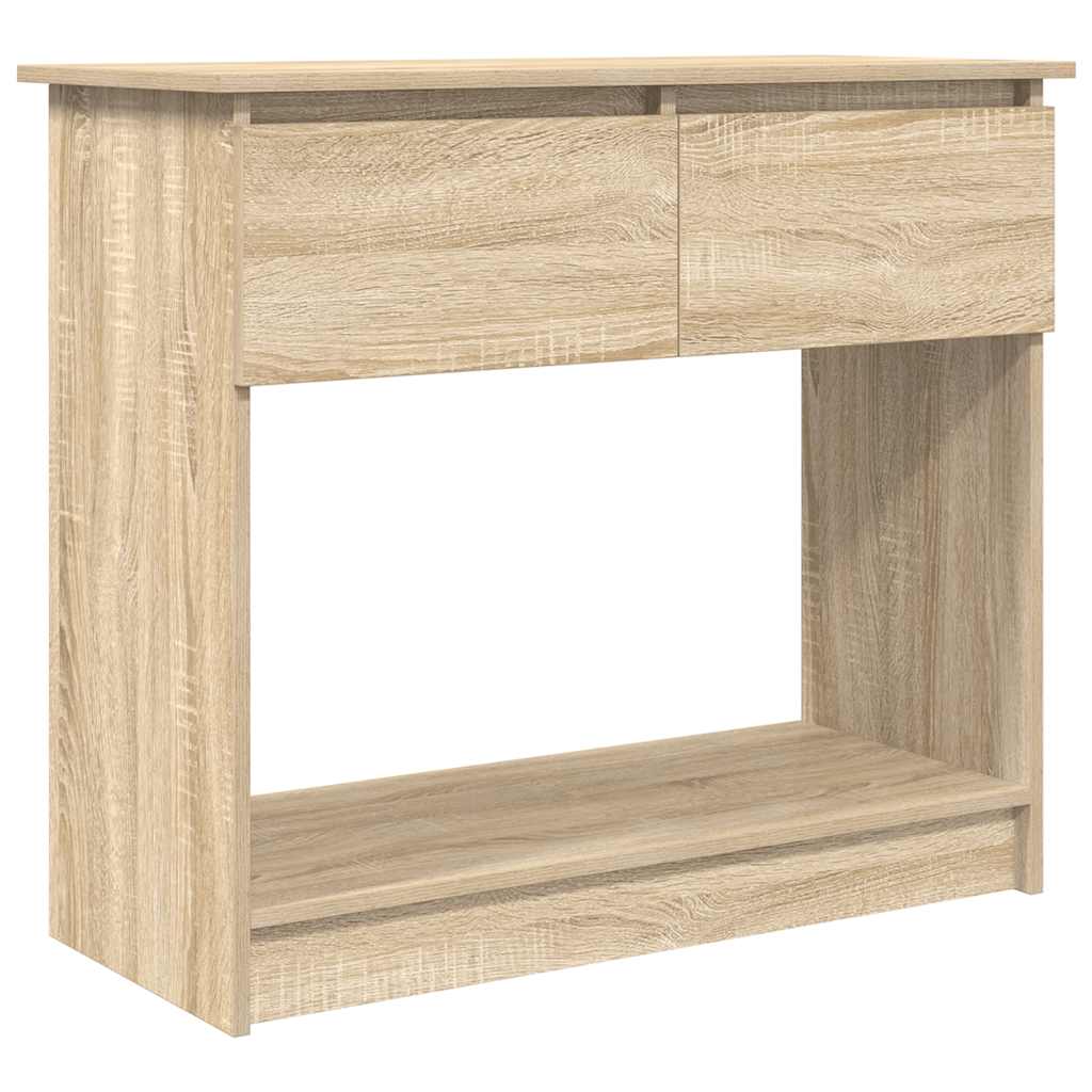 vidaXL Consolă cu sertare Stejar Sonoma 85,5x38,5x74,5 cm vidaXL Consolă cu sertare Stejar Sonoma 85,5x38,5x74,5 cm