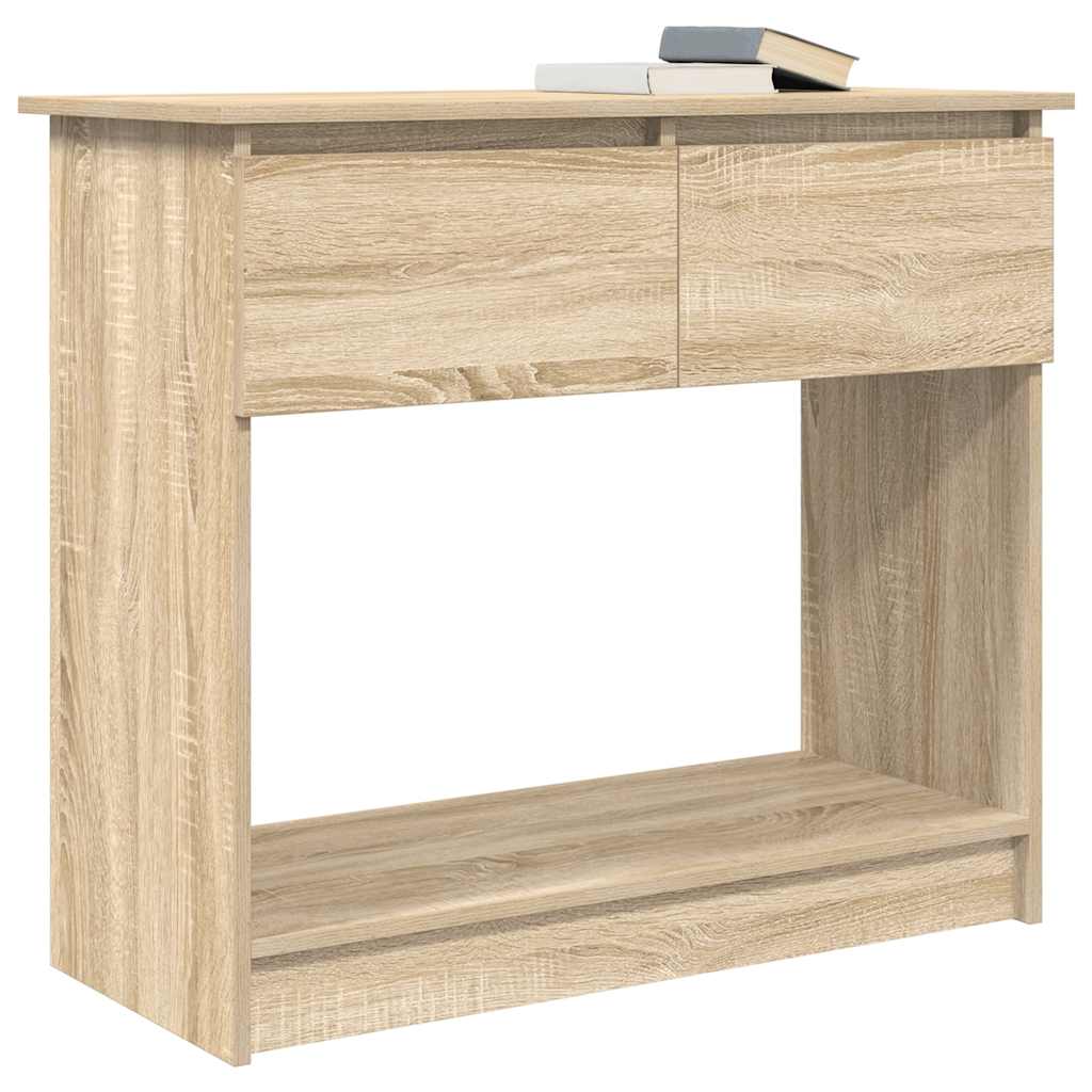 vidaXL Consolă cu sertare Stejar Sonoma 85,5x38,5x74,5 cm vidaXL Consolă cu sertare Stejar Sonoma 85,5x38,5x74,5 cm