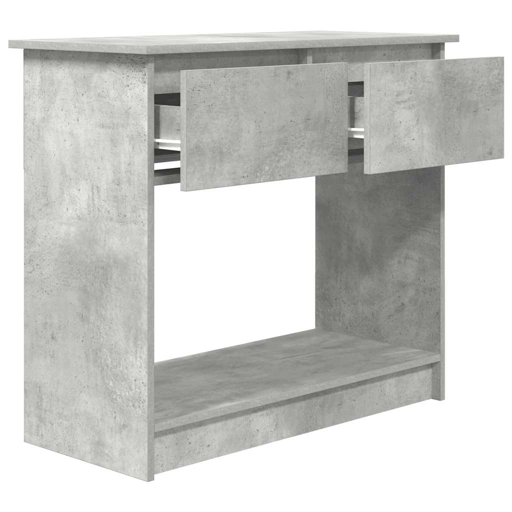 vidaXL Consolă cu sertare Gri beton 85,5x38,5x74,5 cm vidaXL Consolă cu sertare Gri beton 85,5x38,5x74,5 cm