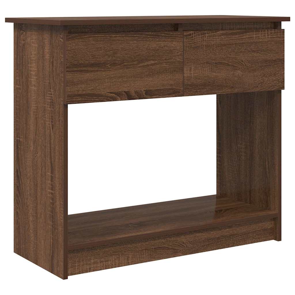 vidaXL Consolă cu sertare Stejar maro 85,5x38,5x74,5 cm vidaXL Consolă cu sertare Stejar maro 85,5x38,5x74,5 cm