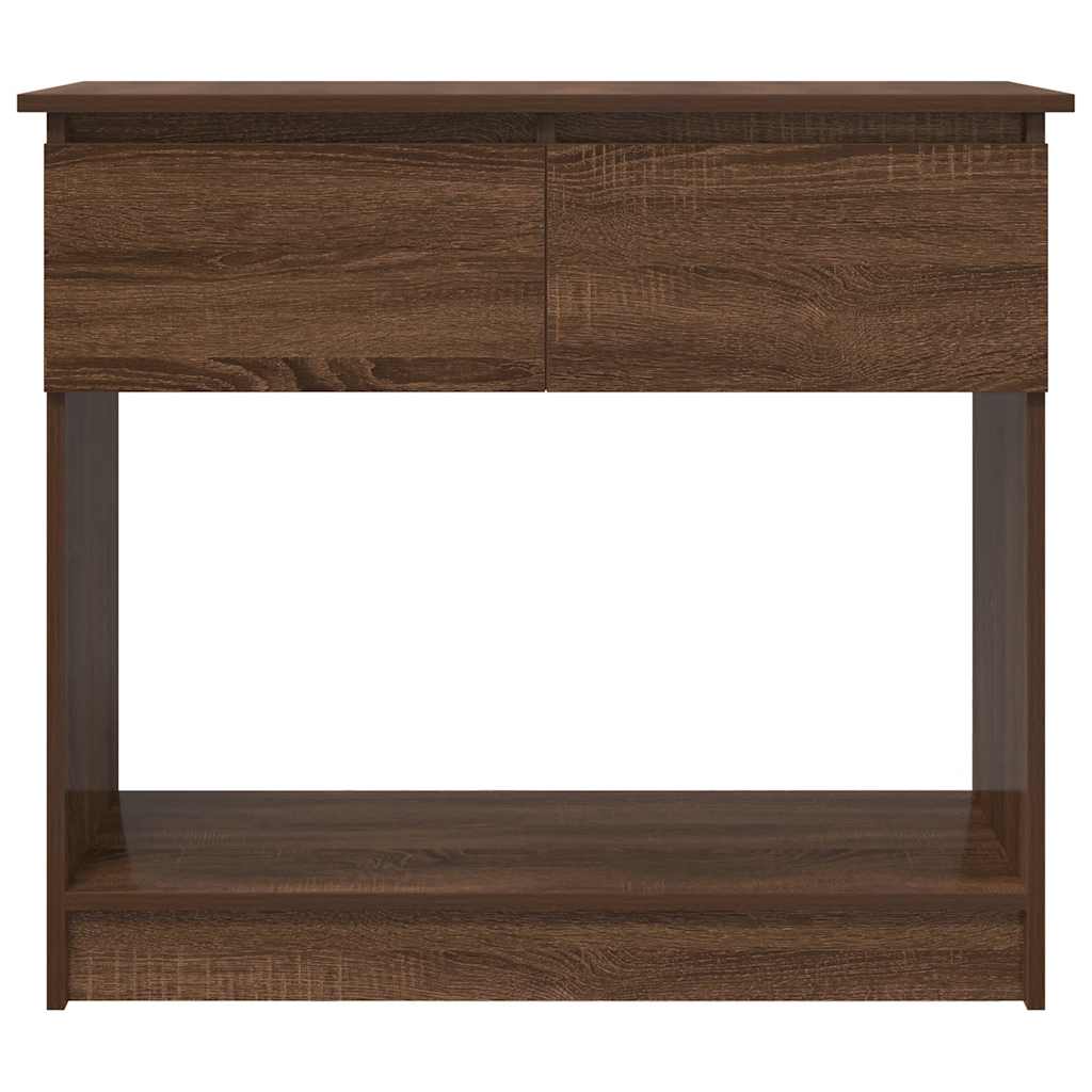 vidaXL Consolă cu sertare Stejar maro 85,5x38,5x74,5 cm vidaXL Consolă cu sertare Stejar maro 85,5x38,5x74,5 cm