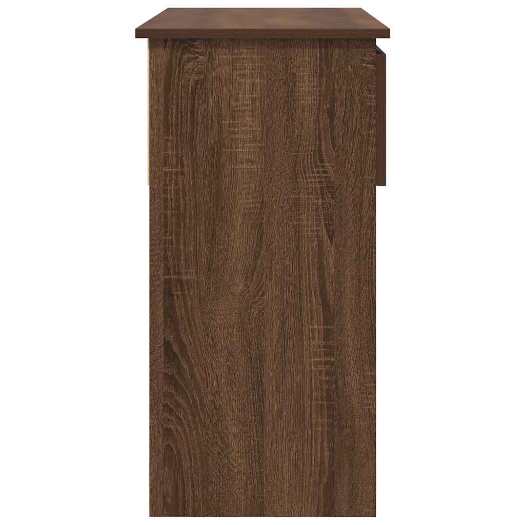 vidaXL Consolă cu sertare Stejar maro 85,5x38,5x74,5 cm vidaXL Consolă cu sertare Stejar maro 85,5x38,5x74,5 cm