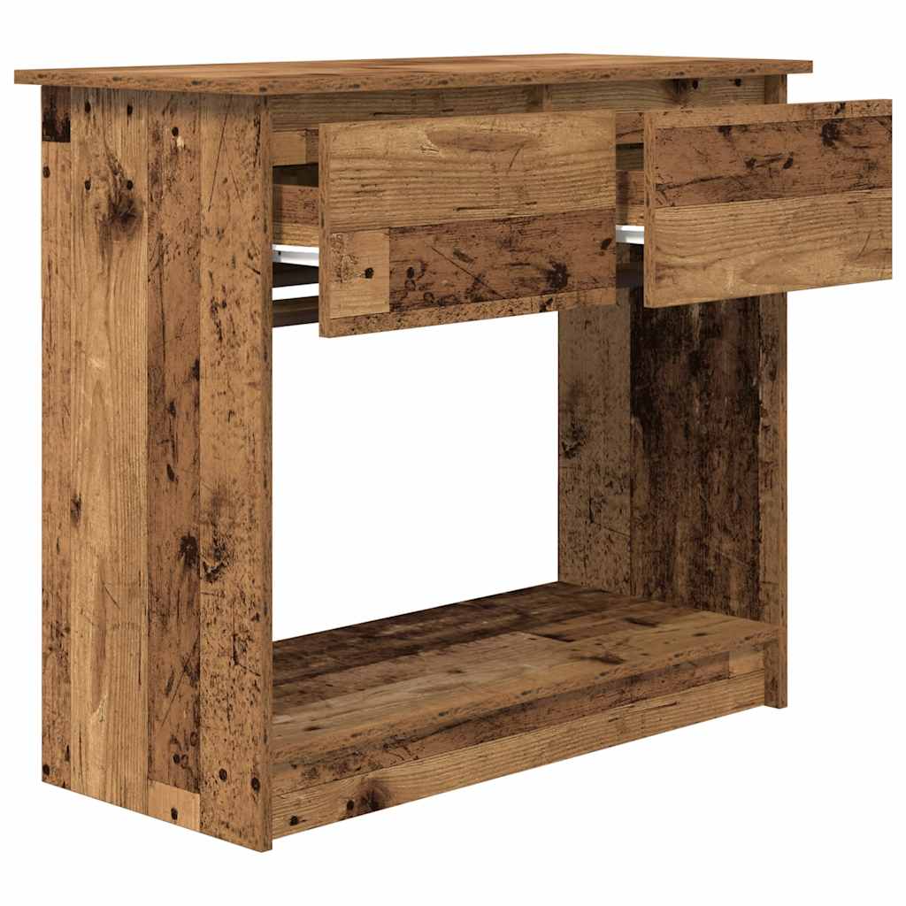 vidaXL Consolă cu sertare Lemn vechi 85,5x38,5x74,5 cm vidaXL Consolă cu sertare Lemn vechi 85,5x38,5x74,5 cm