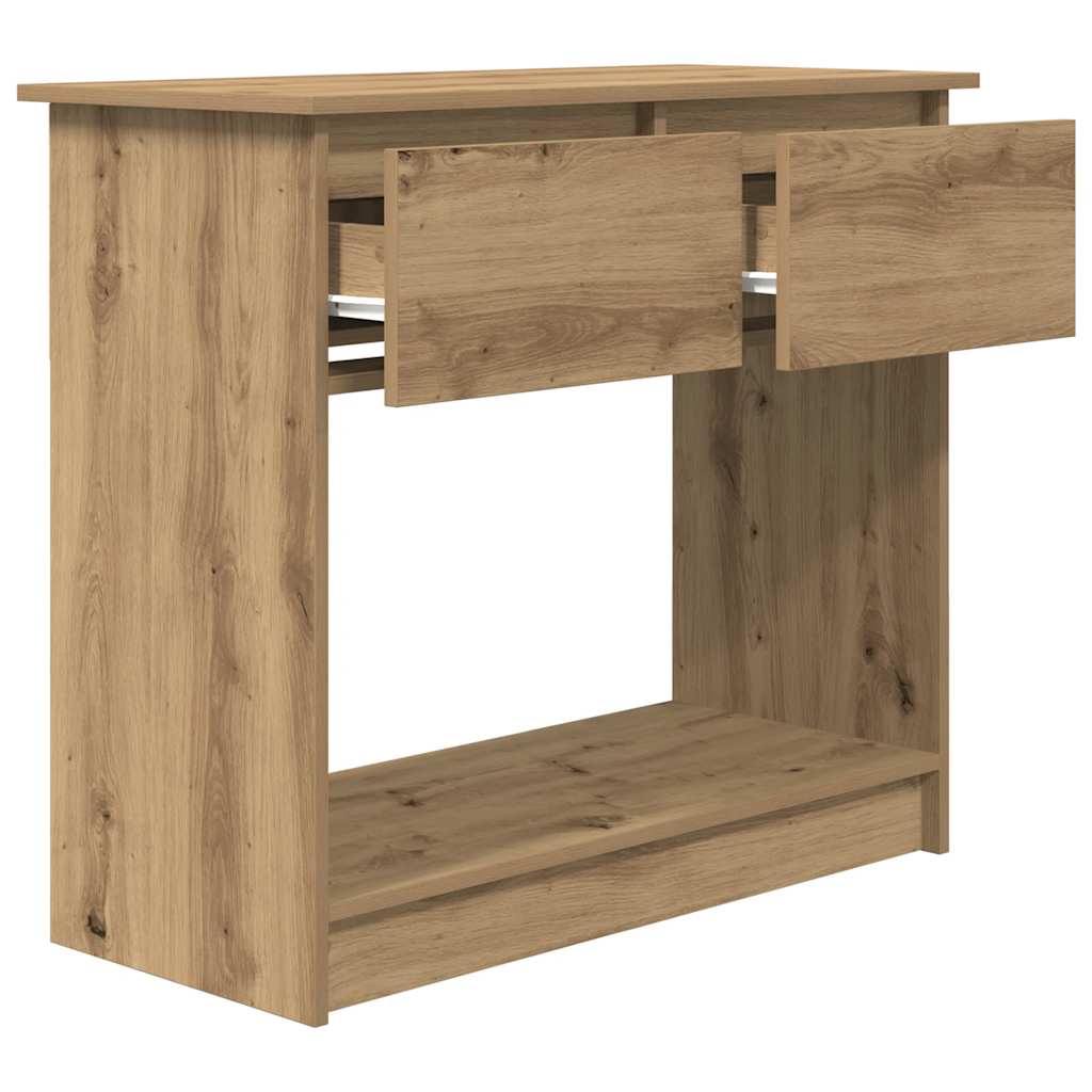 vidaXL Consolă cu sertare Artisan Stejar 85,5x38,5x74,5 cm vidaXL Consolă cu sertare Artisan Stejar 85,5x38,5x74,5 cm