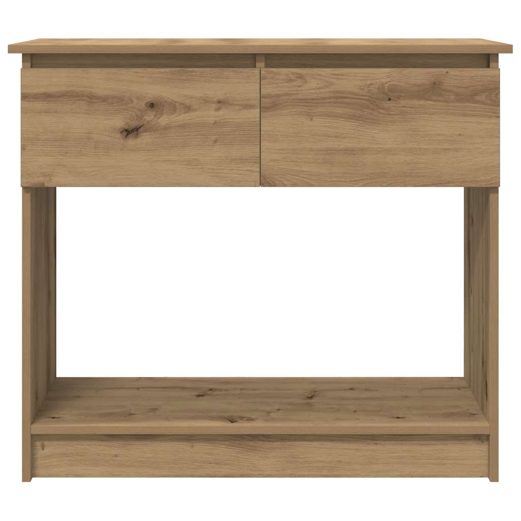 vidaXL Consolă cu sertare Artisan Stejar 85,5x38,5x74,5 cm vidaXL Consolă cu sertare Artisan Stejar 85,5x38,5x74,5 cm