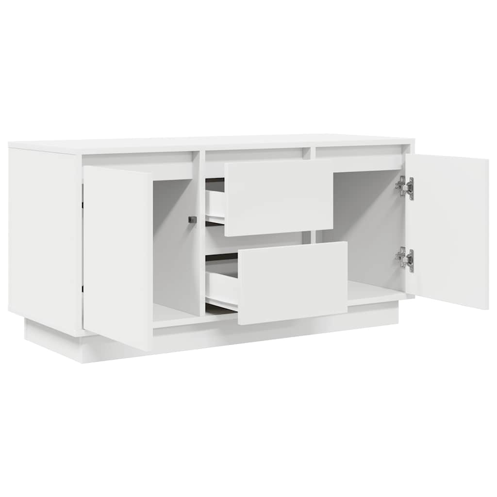 vidaXL Dulap TV cu lumini LED alb 100x41x50 cm vidaXL Dulap TV cu lumini LED alb 100x41x50 cm