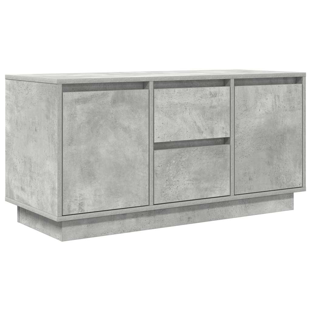 vidaXL Comodă TV cu lumini LED, gri beton, 100x41x50 cm vidaXL Comodă TV cu lumini LED, gri beton, 100x41x50 cm