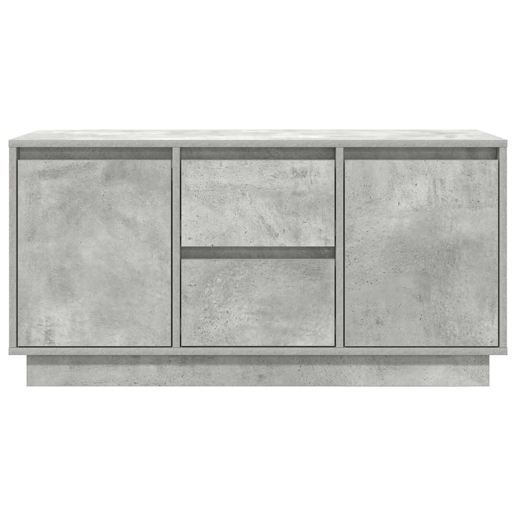 vidaXL Comodă TV cu lumini LED, gri beton, 100x41x50 cm vidaXL Comodă TV cu lumini LED, gri beton, 100x41x50 cm