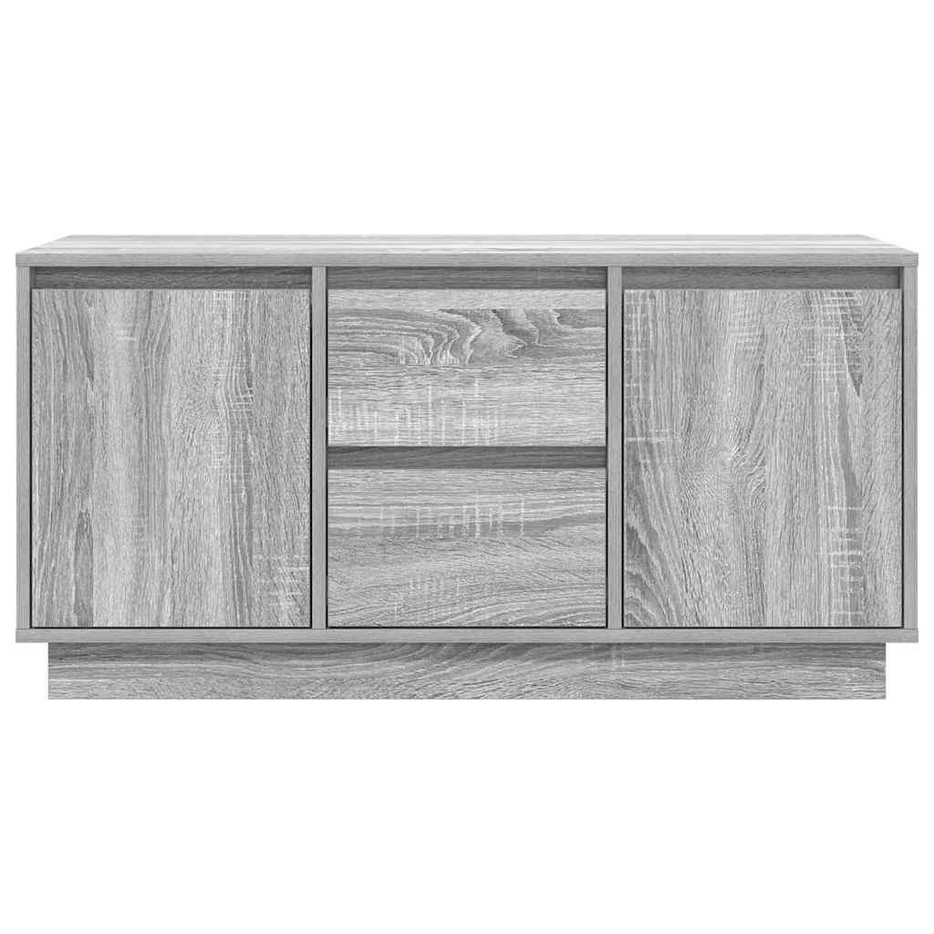 vidaXL Comodă TV cu lumini LED, gri sonoma, 100x41x50 cm vidaXL Comodă TV cu lumini LED, gri sonoma, 100x41x50 cm