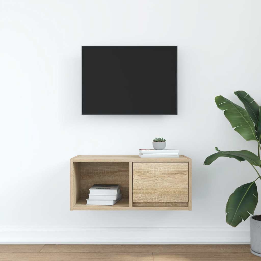 vidaXL Dulap TV Stejar Sonoma 60x31x25,5 cm Lemn prelucrat