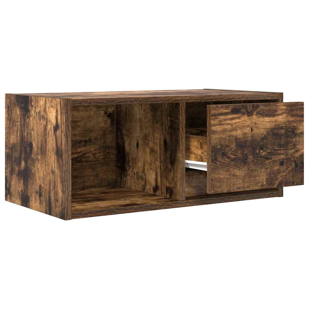 vidaXL Dulap TV stejar afumat 60x31x25,5 cm din lemn de prelucrare