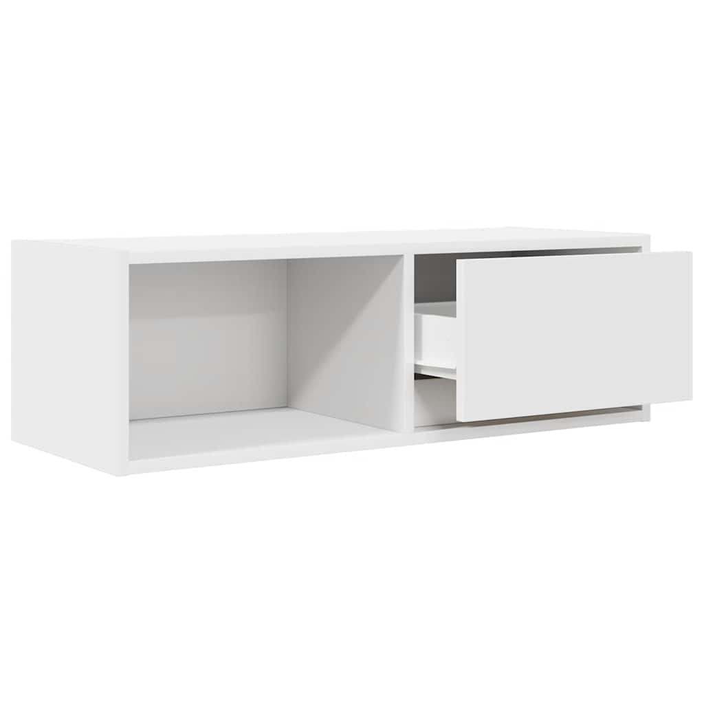 vidaXL Dulapuri TV 2 buc Alb 80x31x25,5 cm Lemn prelucrat vidaXL Dulapuri TV 2 buc Alb 80x31x25,5 cm Lemn prelucrat