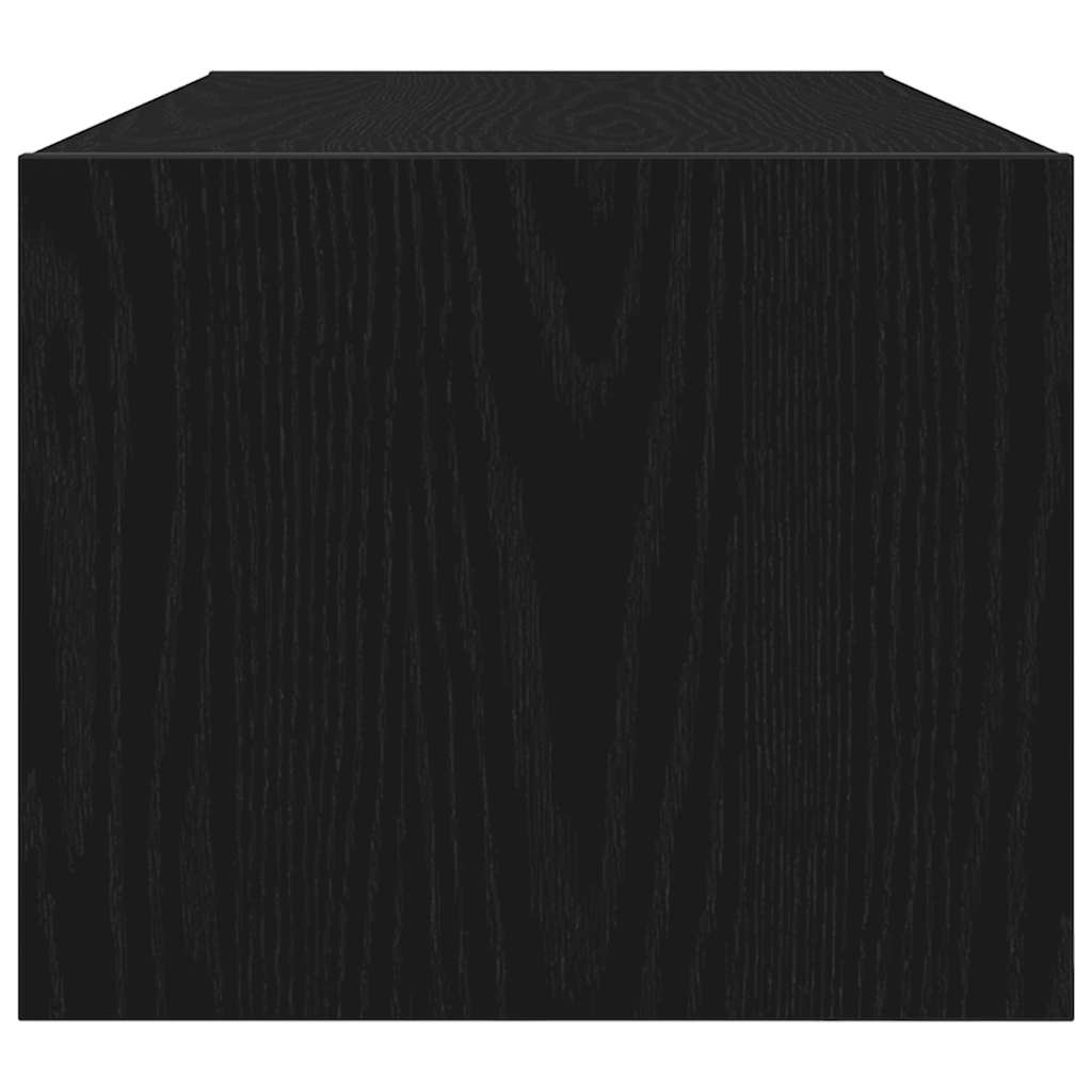vidaXL Dulap TV Stejar negru 80x31x25,5 cm Lemn prelucrat