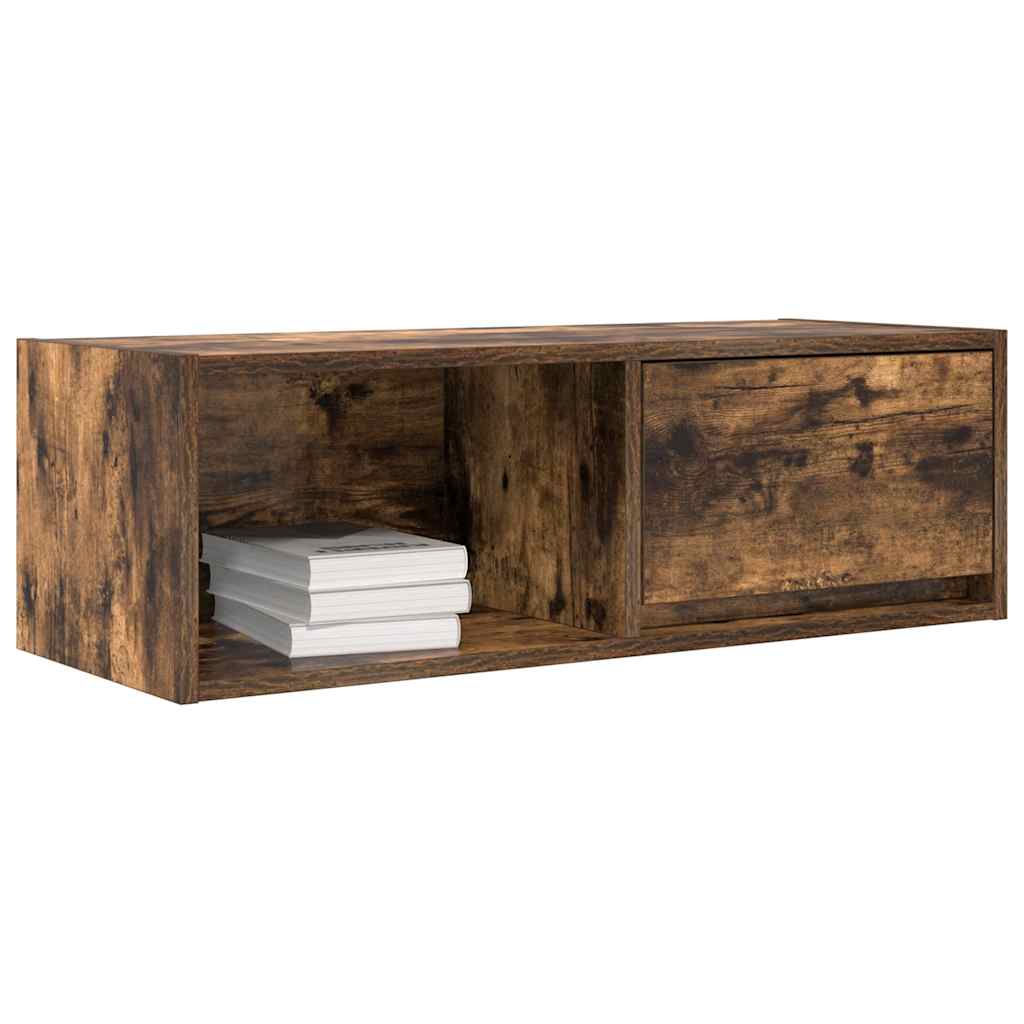 vidaXL Dulap TV stejar afumat 80x31x25,5 cm din lemn de prelucrare