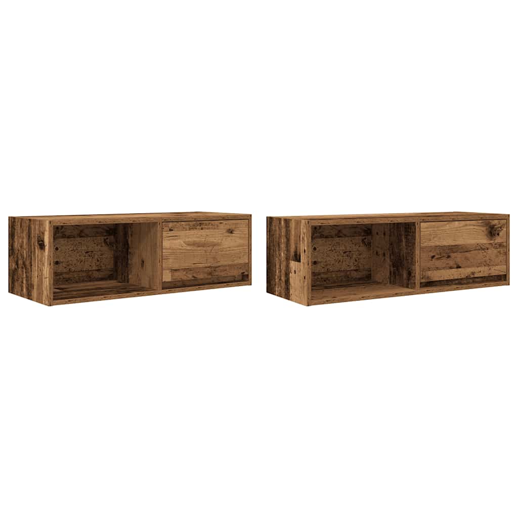 vidaXL Dulapuri TV 2 buc Lemn vechi 80x31x25,5 cm Lemn prelucrat vidaXL Dulapuri TV 2 buc Lemn vechi 80x31x25,5 cm Lemn prelucrat