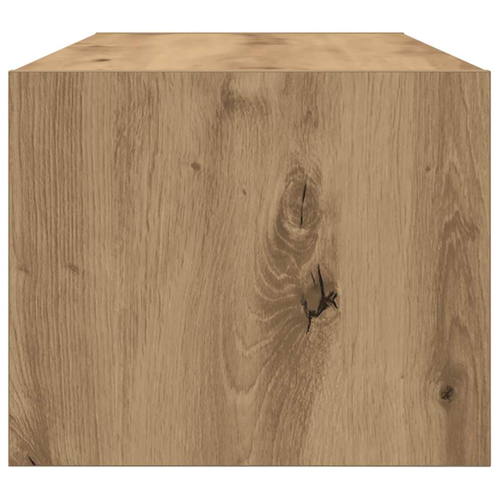 vidaXL Dulap TV Artisan Stejar 80x31x25,5 cm Lemn prelucrat