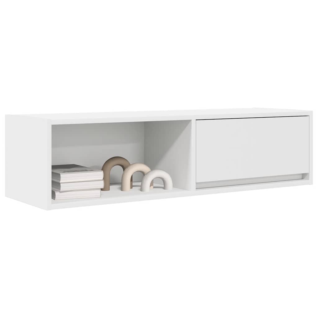 vidaXL Dulapuri TV 2 buc Alb 100x31x25,5 cm Lemn prelucrat vidaXL Dulapuri TV 2 buc Alb 100x31x25,5 cm Lemn prelucrat