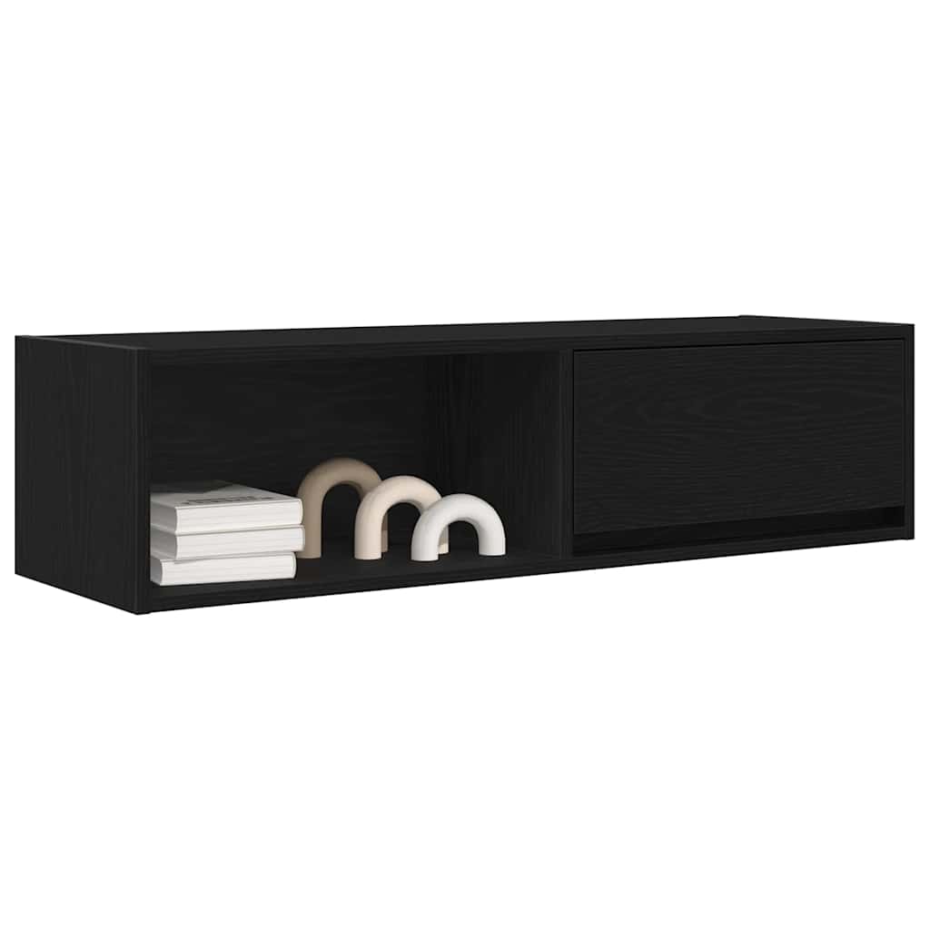 vidaXL Dulapuri TV 2 buc Stejar negru 100x31x25,5 cm Lemn prelucrat