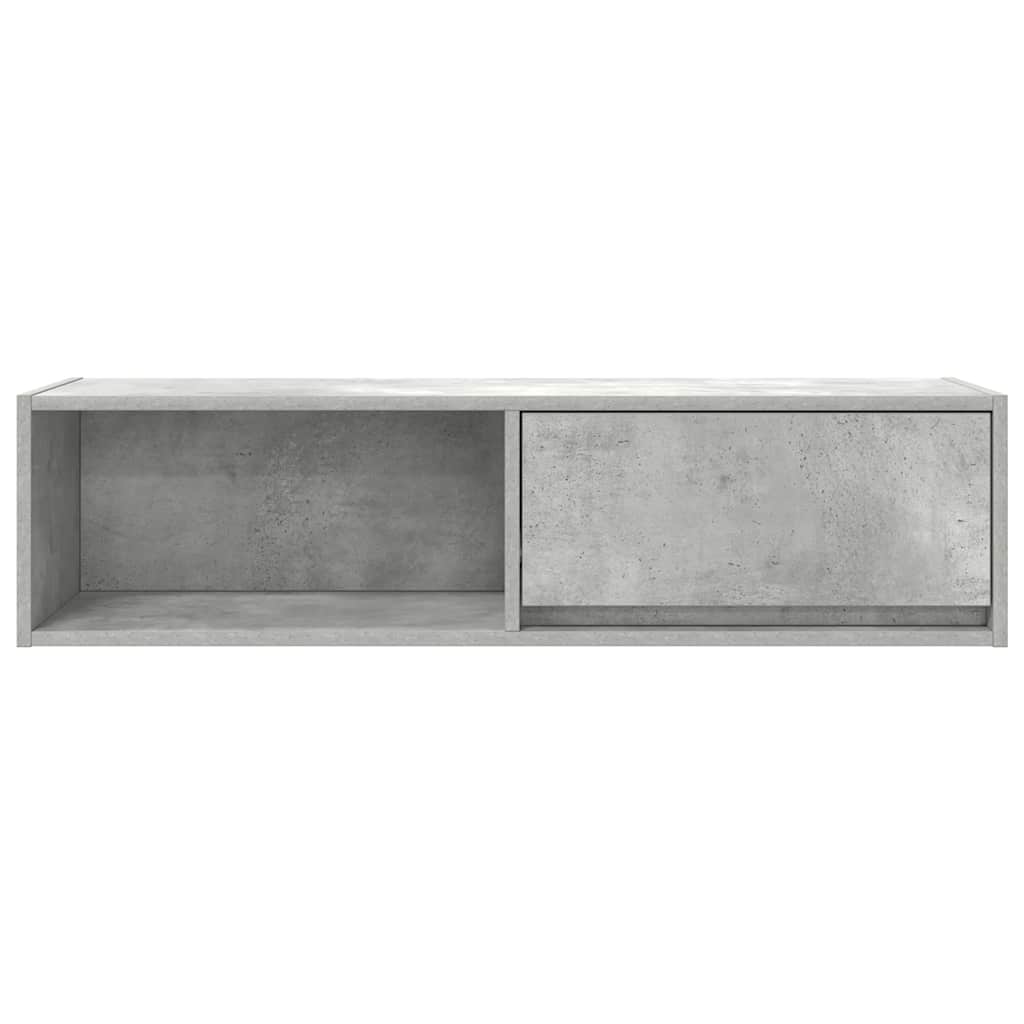 vidaXL Comodă TV, gri beton, 100x31x25,5 cm, lemn prelucrat