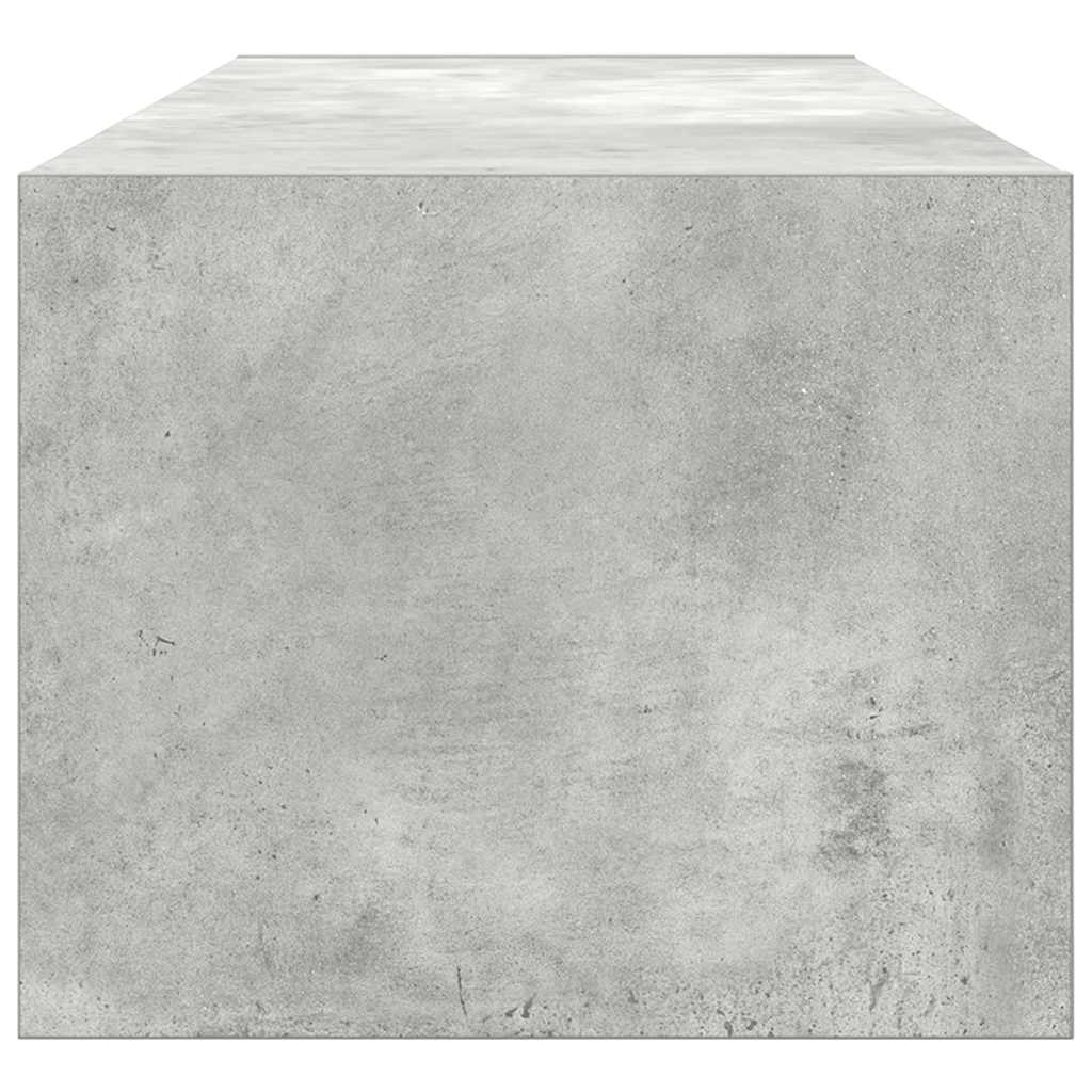 vidaXL Comodă TV, gri beton, 100x31x25,5 cm, lemn prelucrat