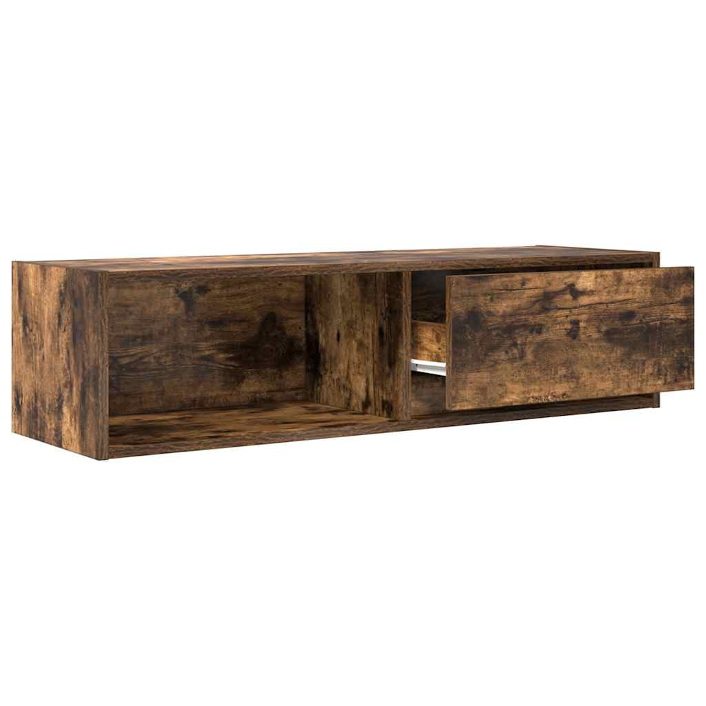 vidaXL Dulap TV stejar afumat 100x31x25,5 cm Lemn prelucrat