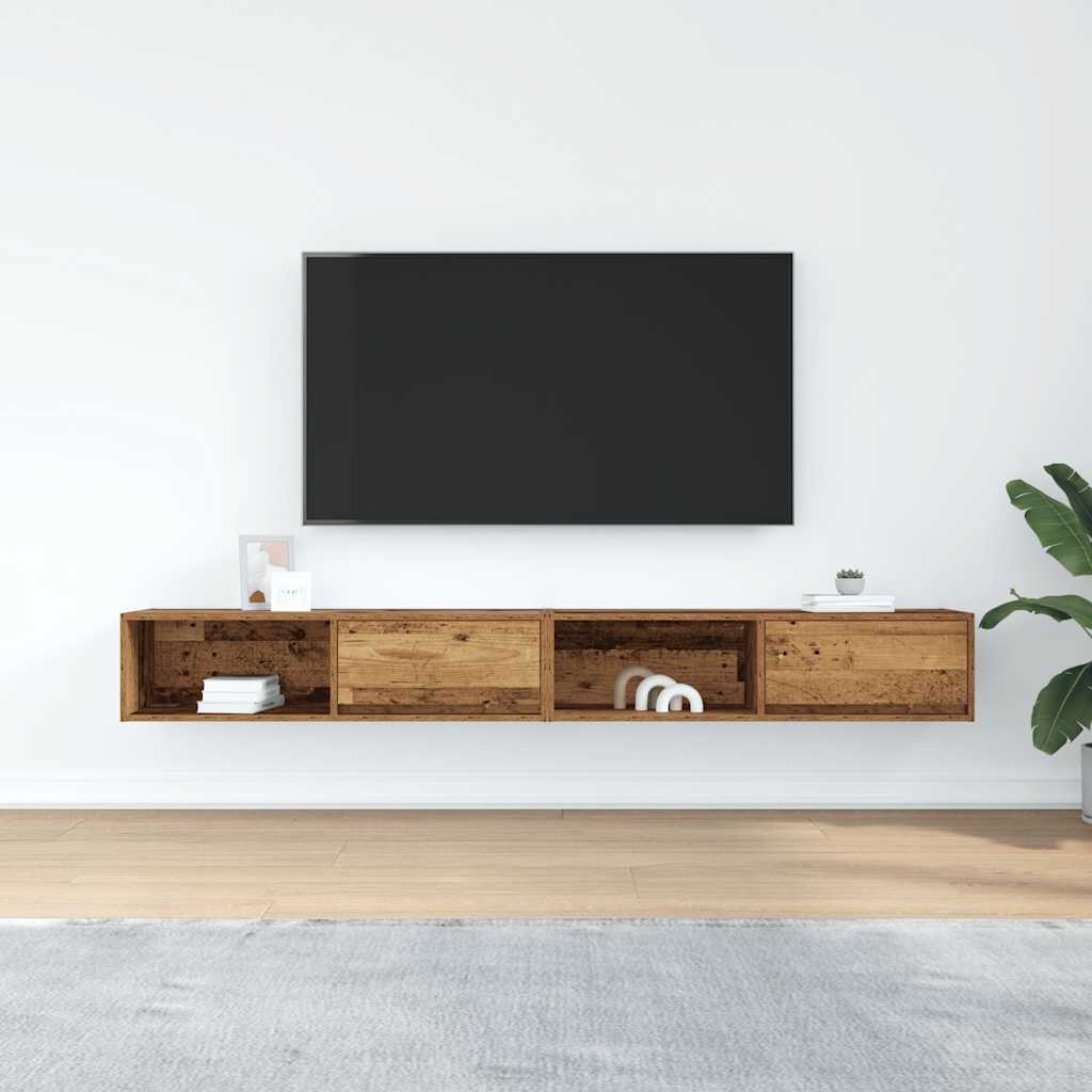 vidaXL Dulapuri TV 2 buc Lemn vechi 100x31x25,5 cm Lemn prelucrat vidaXL Dulapuri TV 2 buc Lemn vechi 100x31x25,5 cm Lemn prelucrat