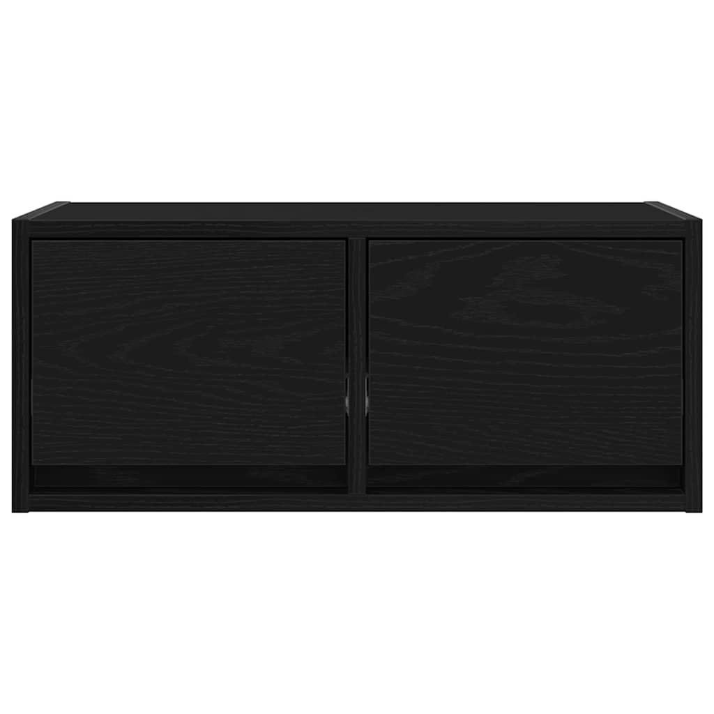 vidaXL Dulap TV Stejar negru 60x31x25,5 cm Lemn prelucrat
