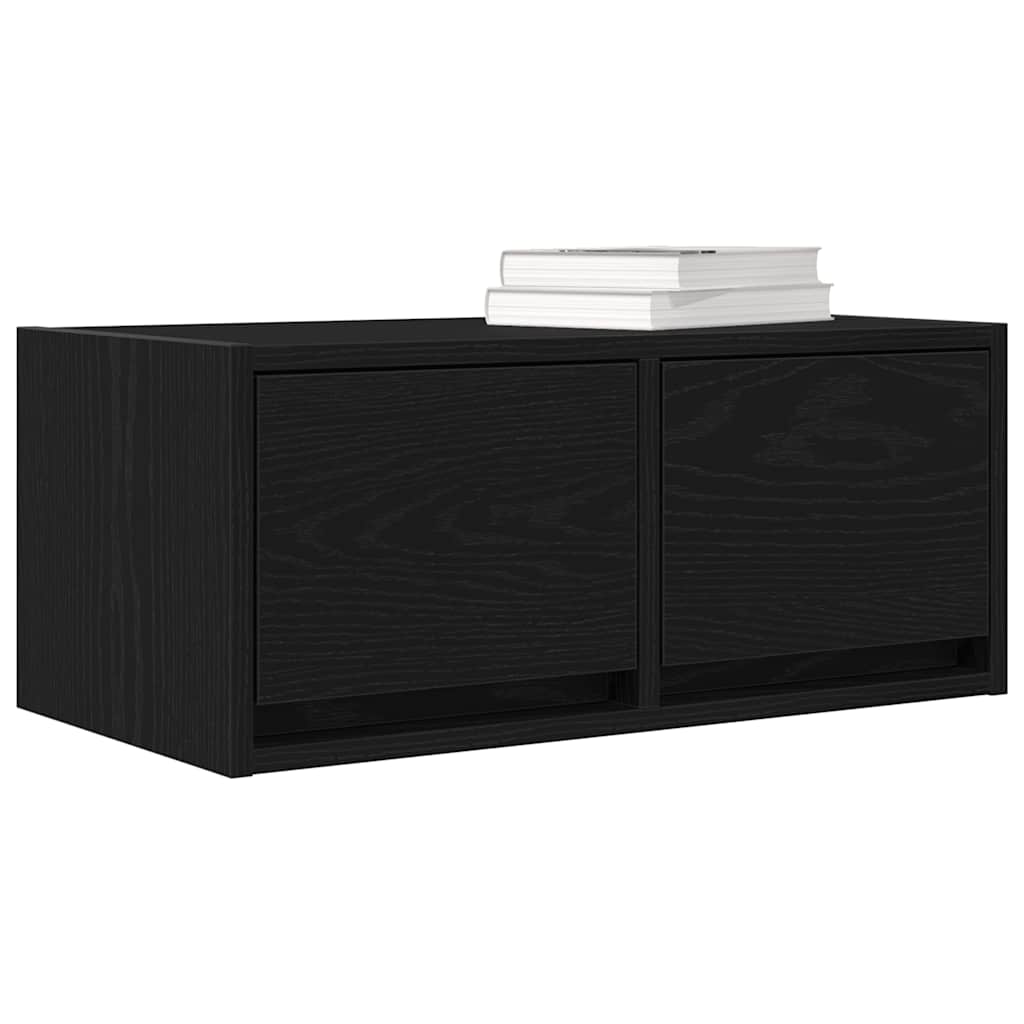 vidaXL Dulapuri TV 2 buc stejar negru 60x31x25,5 cm lemn prelucrat