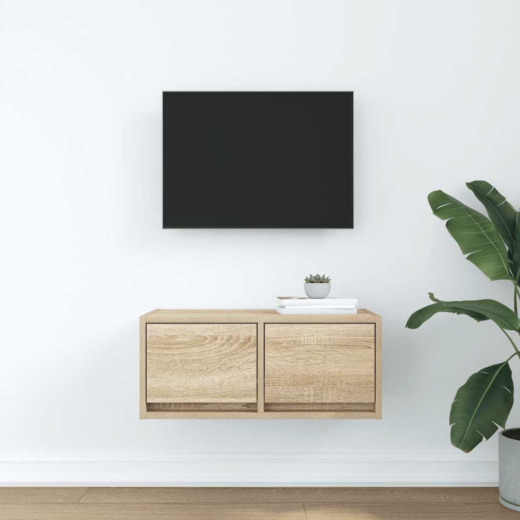 vidaXL Dulap TV Stejar Sonoma 60x31x25,5 cm Lemn prelucrat