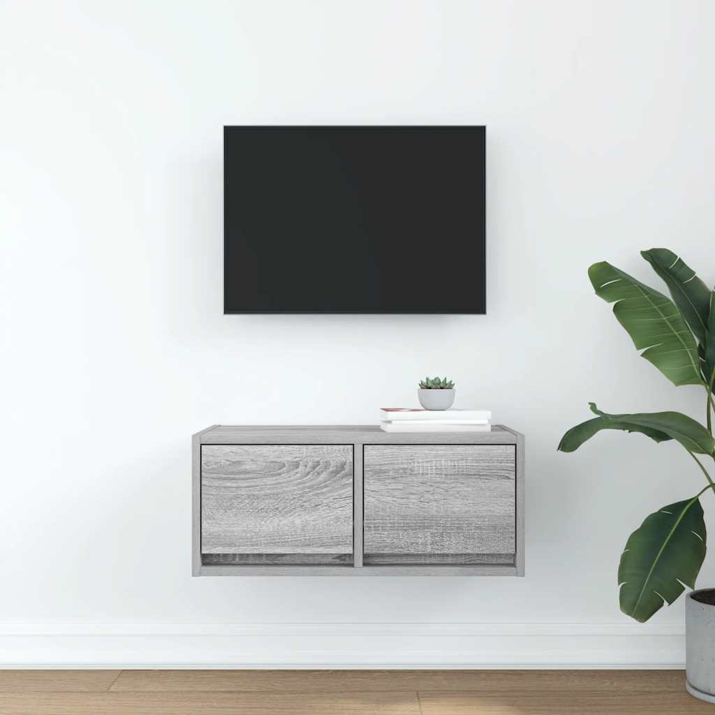 vidaXL Dulap TV Gri Sonoma 60x31x25,5 cm lemn prelucrat