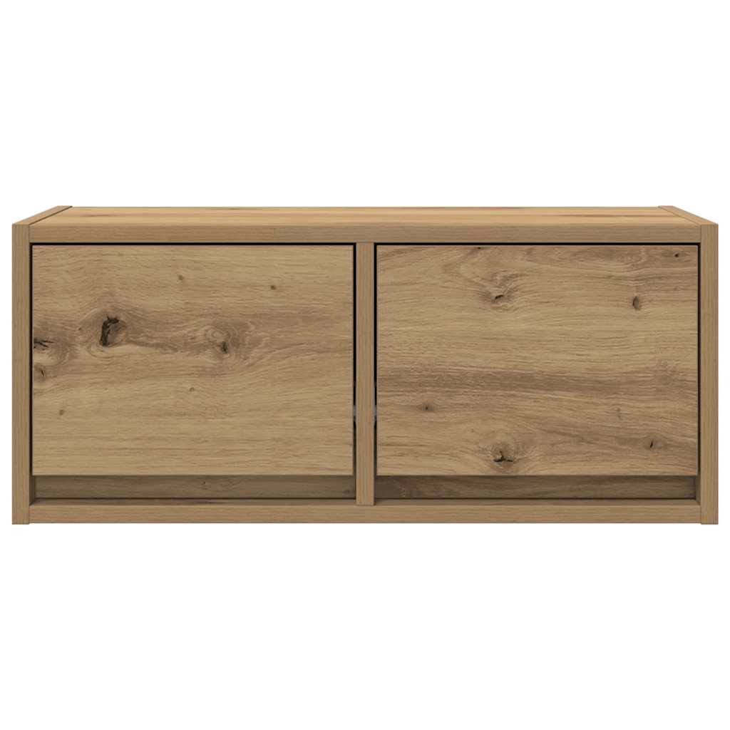 vidaXL Dulap TV Artisan Stejar 60x31x25,5 cm Lemn prelucrat