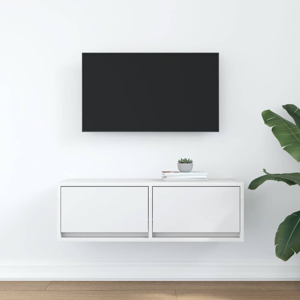 vidaXL Dulap TV alb 80x31x25,5 cm lemn prelucrat