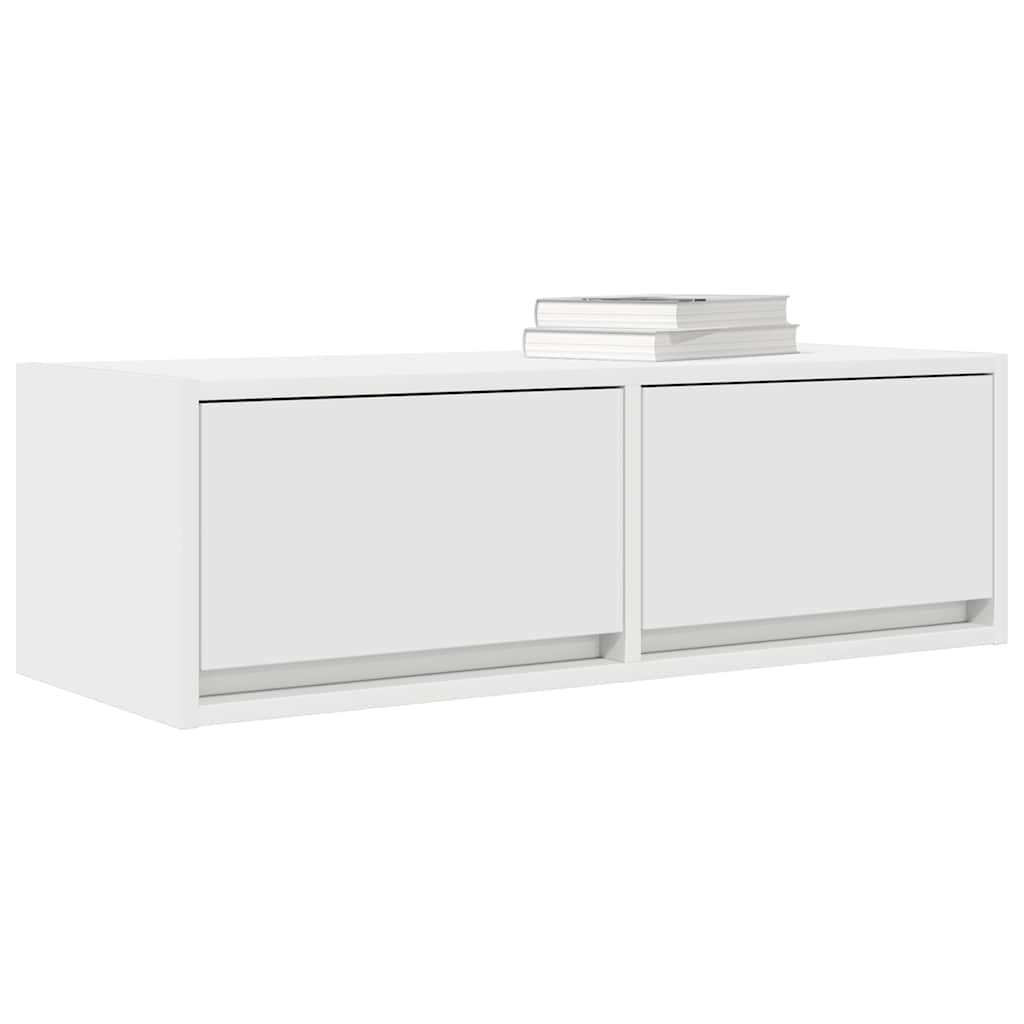vidaXL Dulapuri TV 2 buc Alb 80x31x25,5 cm Lemn prelucrat vidaXL Dulapuri TV 2 buc Alb 80x31x25,5 cm Lemn prelucrat
