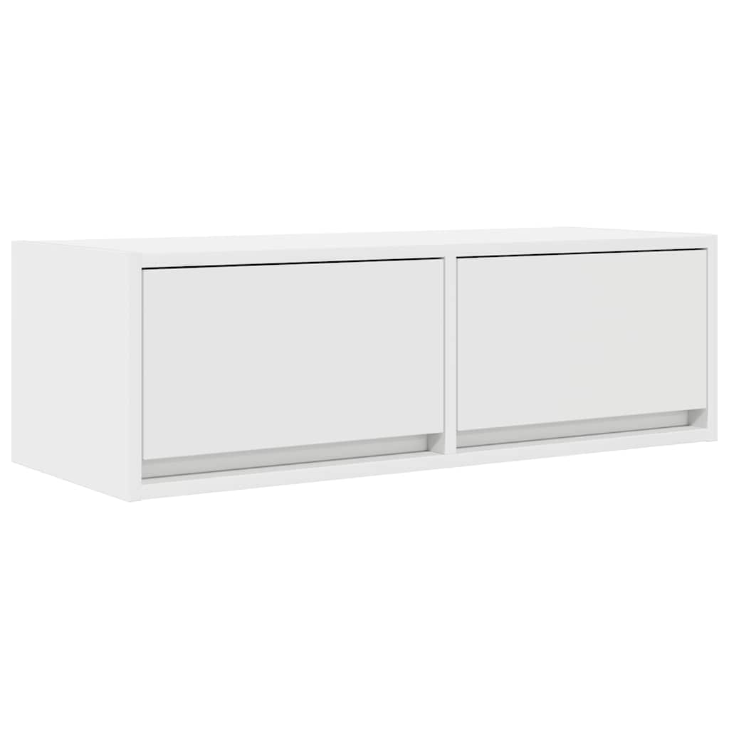 vidaXL Dulapuri TV 2 buc Alb 80x31x25,5 cm Lemn prelucrat vidaXL Dulapuri TV 2 buc Alb 80x31x25,5 cm Lemn prelucrat