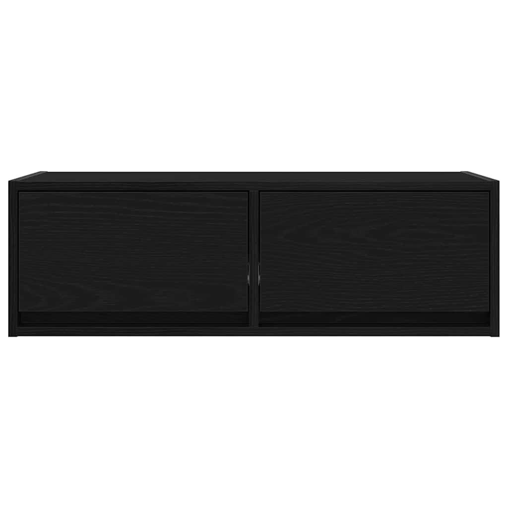 vidaXL Dulapuri TV 2 buc Stejar negru 80x31x25,5 cm Lemn prelucrat