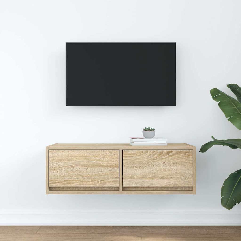 vidaXL Dulap TV Stejar Sonoma 80x31x25,5 cm Lemn prelucrat