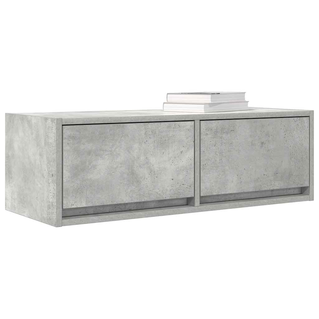 vidaXL Dulapuri TV 2 buc Beton Gri 80x31x25,5 cm Lemn prelucrat vidaXL Dulapuri TV 2 buc Beton Gri 80x31x25,5 cm Lemn prelucrat
