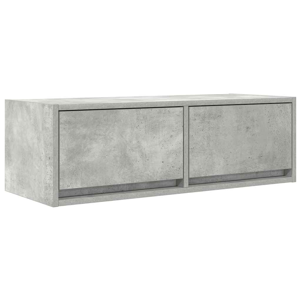 vidaXL Dulapuri TV 2 buc Beton Gri 80x31x25,5 cm Lemn prelucrat vidaXL Dulapuri TV 2 buc Beton Gri 80x31x25,5 cm Lemn prelucrat