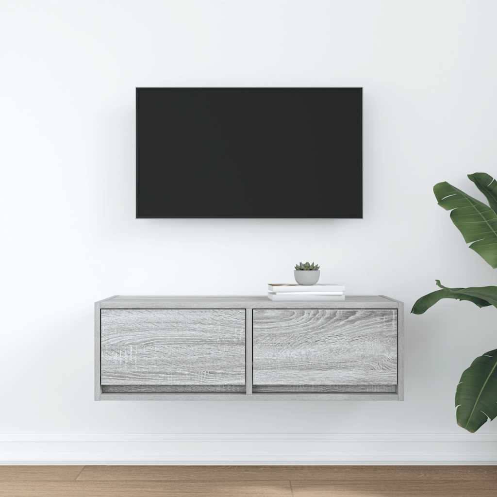 vidaXL Dulap TV Gri Sonoma 80x31x25,5 cm lemn prelucrat