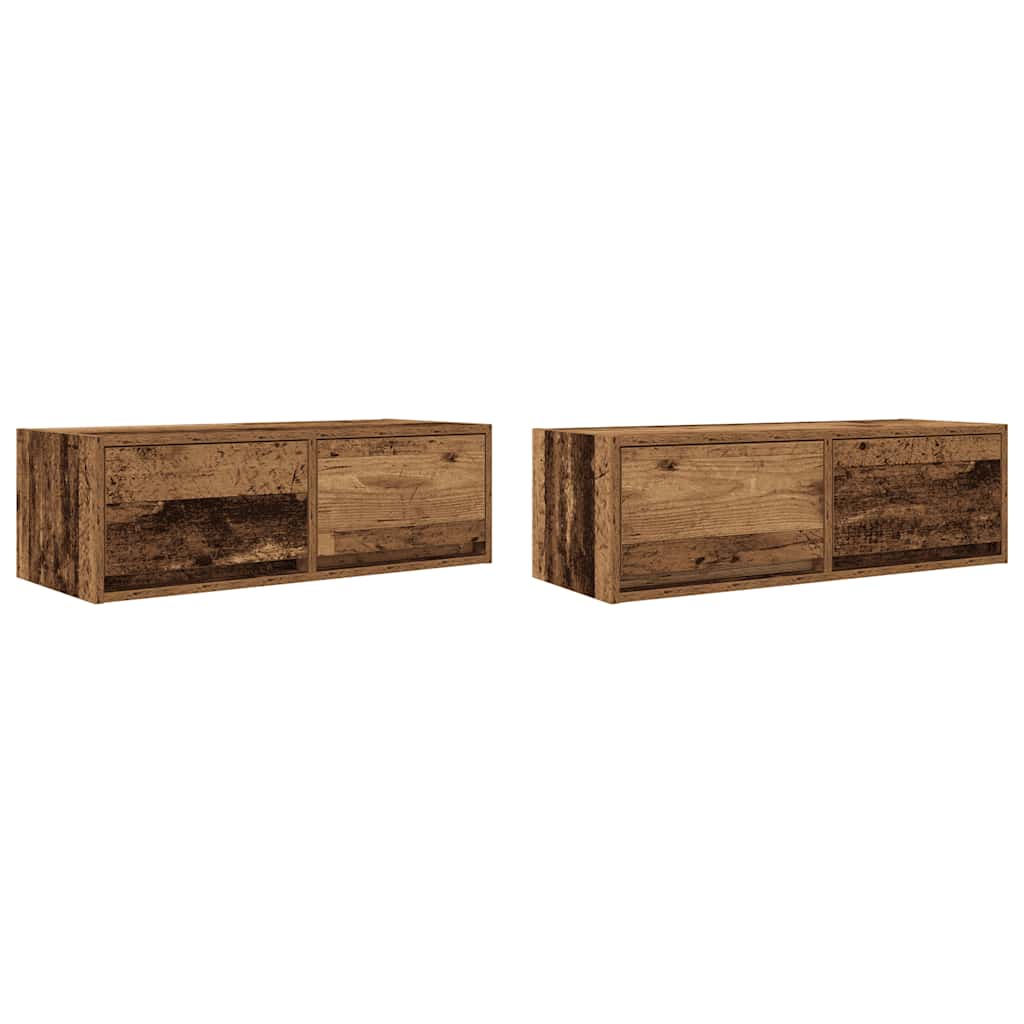 vidaXL Dulapuri TV 2 buc Lemn vechi 80x31x25,5 cm Lemn prelucrat vidaXL Dulapuri TV 2 buc Lemn vechi 80x31x25,5 cm Lemn prelucrat