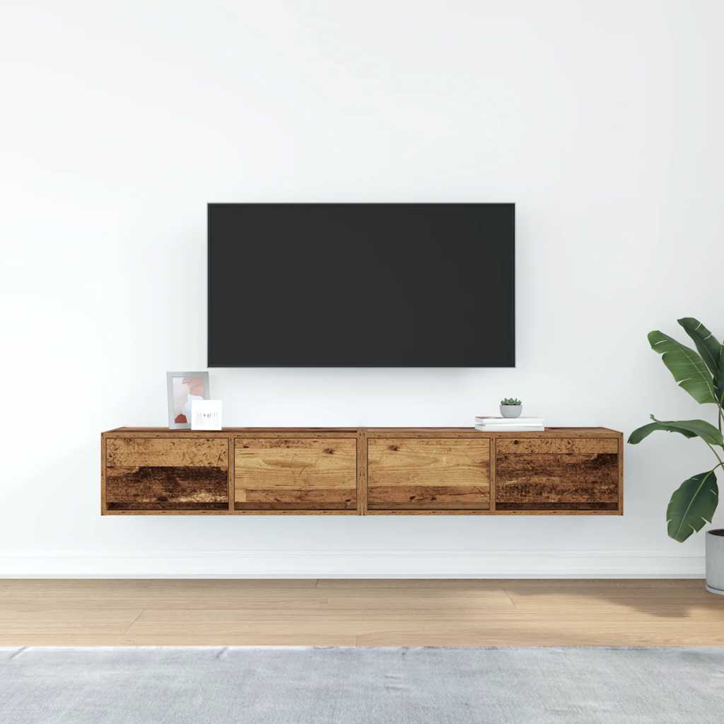 vidaXL Dulapuri TV 2 buc Lemn vechi 80x31x25,5 cm Lemn prelucrat vidaXL Dulapuri TV 2 buc Lemn vechi 80x31x25,5 cm Lemn prelucrat